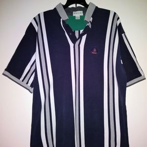 IZOD Men's 2-Button Short Sleeve Polo Shirt Large